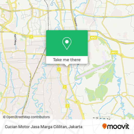 Cucian Motor Jasa Marga Cililitan map