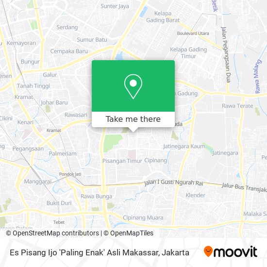 Es Pisang Ijo 'Paling Enak' Asli Makassar map