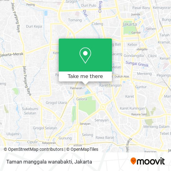 Taman manggala wanabakti map