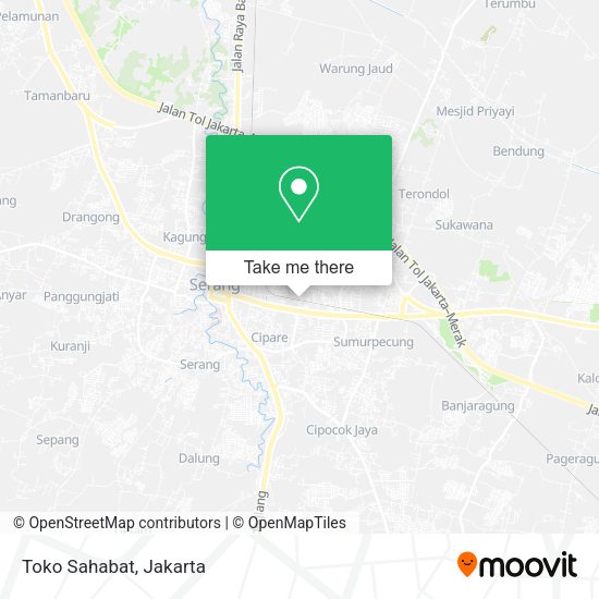 Toko Sahabat, Serang 42118 map