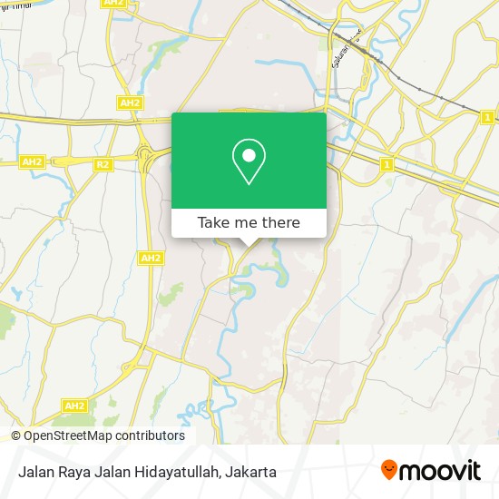 Jalan Raya Jalan Hidayatullah map