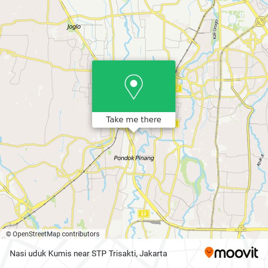 Nasi uduk Kumis near STP Trisakti map