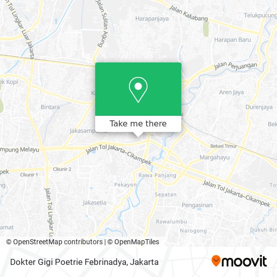 Dokter Gigi Poetrie Febrinadya map