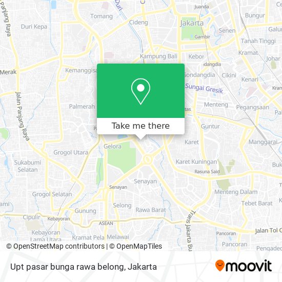 Upt pasar bunga rawa belong map