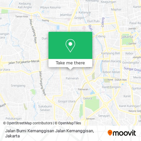 Jalan Bumi Kemanggisan Jalan Kemanggisan map