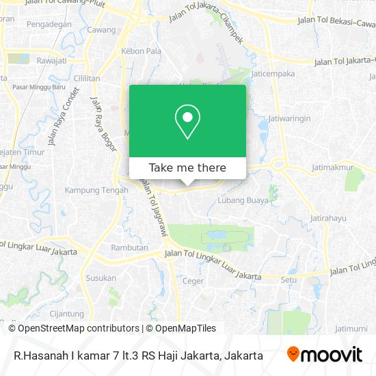 R.Hasanah I kamar 7 lt.3 RS Haji Jakarta map