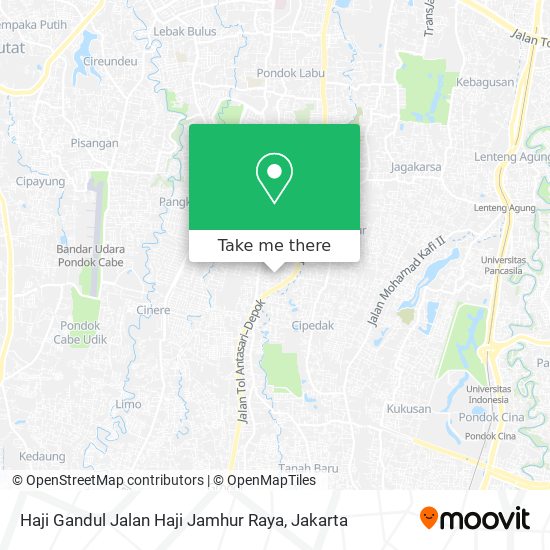 Haji Gandul Jalan Haji Jamhur Raya map