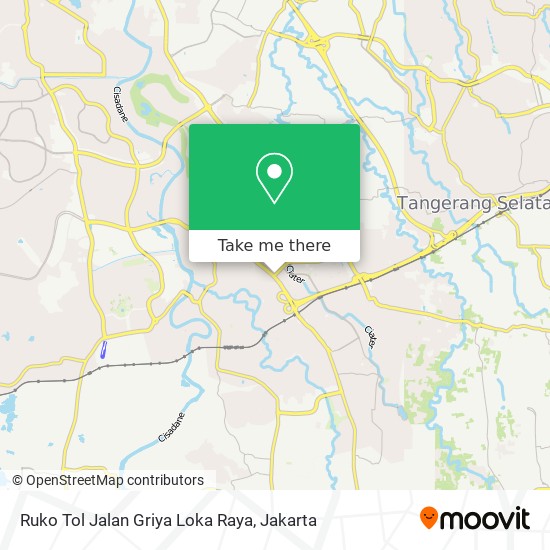 Ruko Tol Jalan Griya Loka Raya map