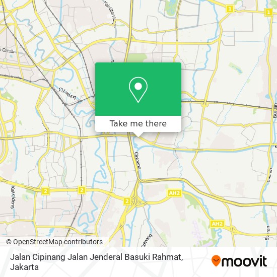 Jalan Cipinang Jalan Jenderal Basuki Rahmat map