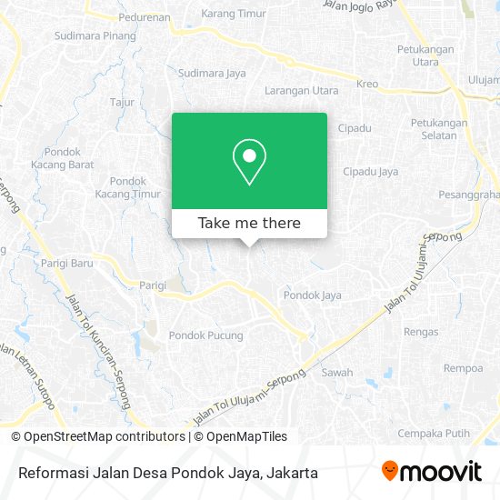 Reformasi Jalan Desa Pondok Jaya map