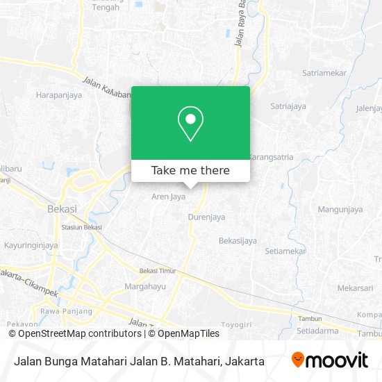 Jalan Bunga Matahari Jalan B. Matahari map