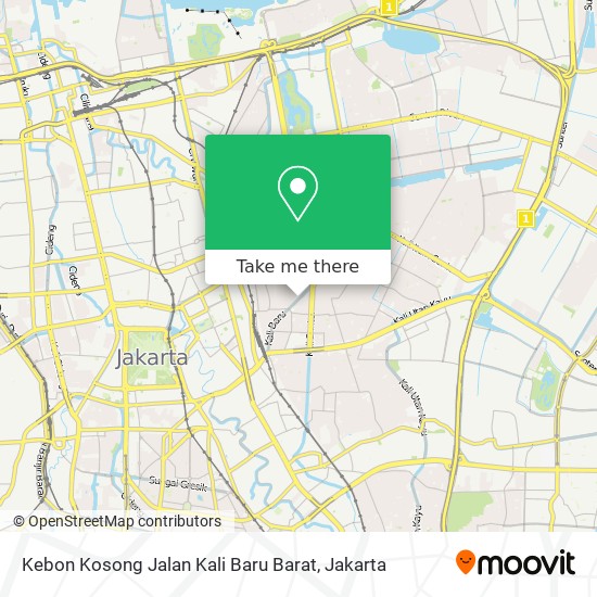 Kebon Kosong Jalan Kali Baru Barat map