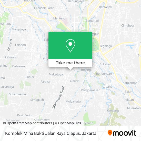 Komplek Mina Bakti Jalan Raya Ciapus map