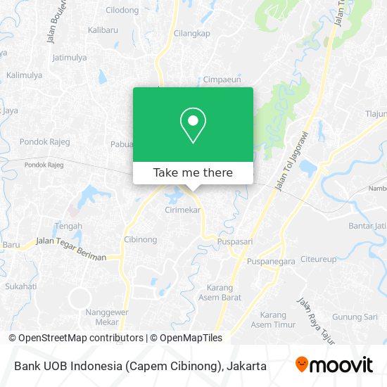 Bank UOB Indonesia (Capem Cibinong) map