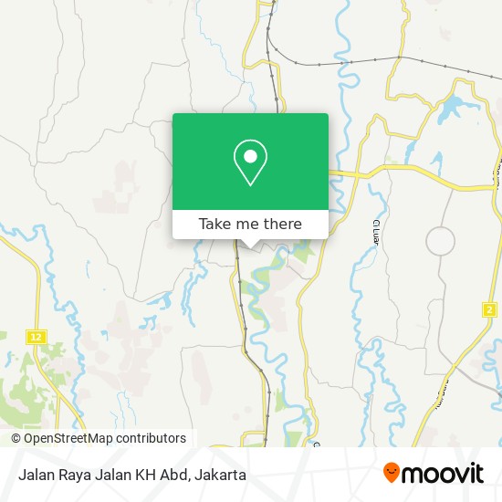 Jalan Raya Jalan KH Abd map