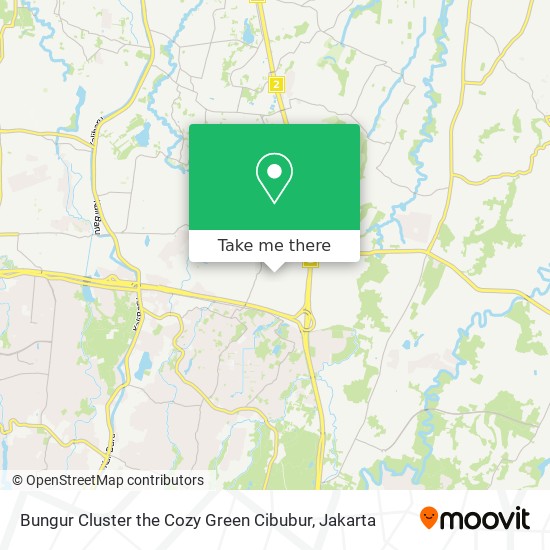 Bungur Cluster the Cozy Green Cibubur map