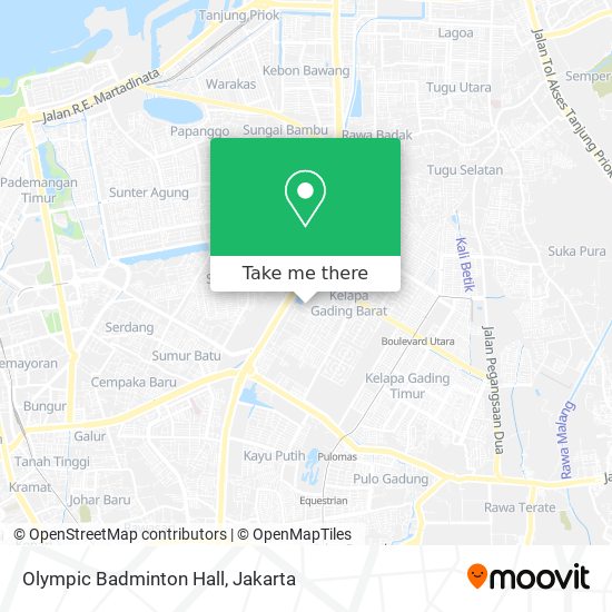 Olympic Badminton Hall map