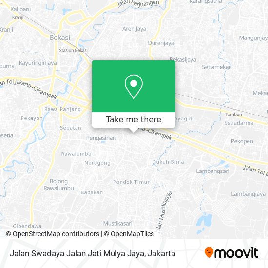 Jalan Swadaya Jalan Jati Mulya Jaya map