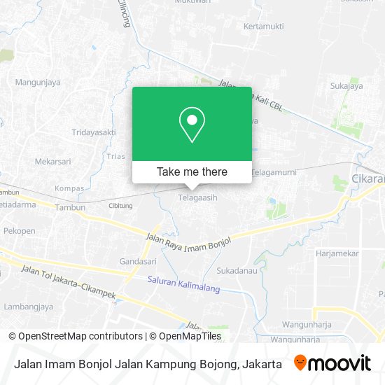 Jalan Imam Bonjol Jalan Kampung Bojong map