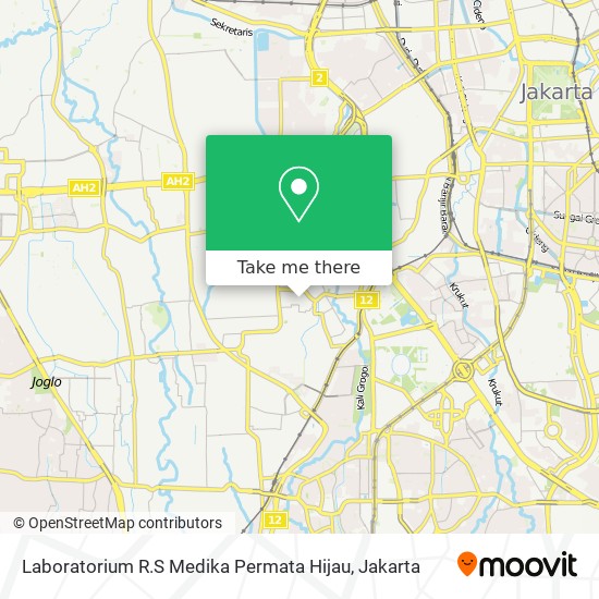 Laboratorium R.S Medika Permata Hijau map