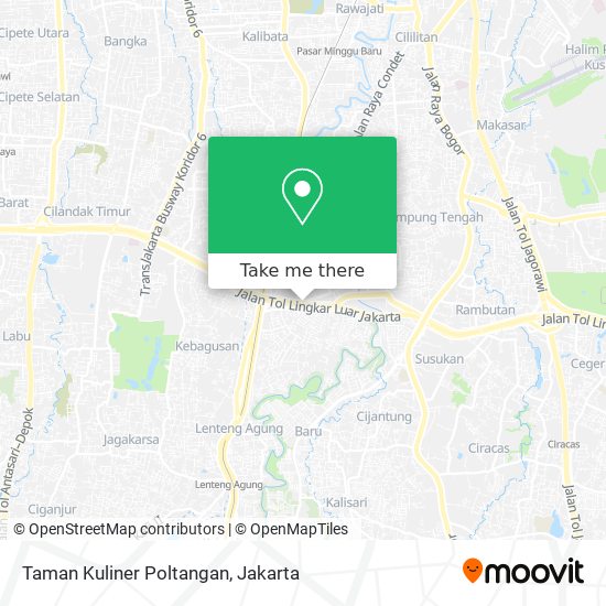 Taman Kuliner Poltangan map