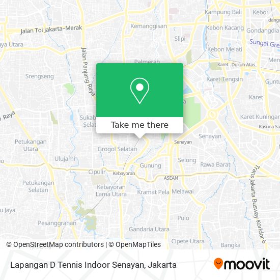 Lapangan D Tennis Indoor Senayan map