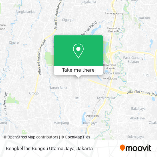 Bengkel las Bungsu Utama Jaya map