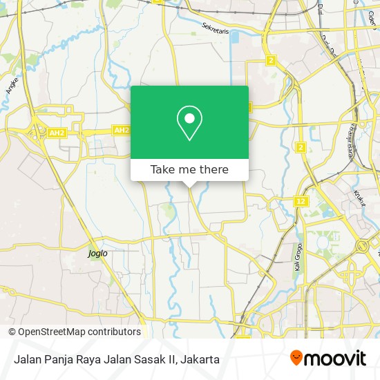 Jalan Panja Raya Jalan Sasak II map