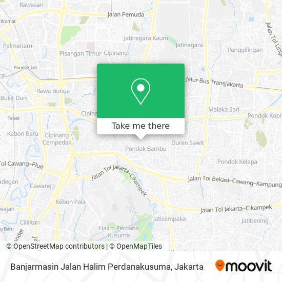 Banjarmasin Jalan Halim Perdanakusuma map