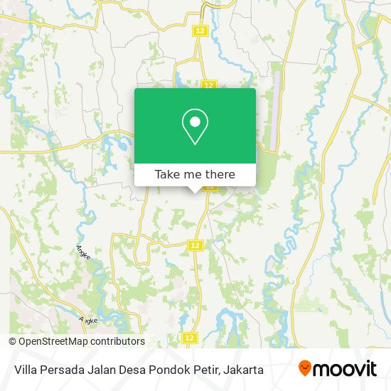 Villa Persada Jalan Desa Pondok Petir map