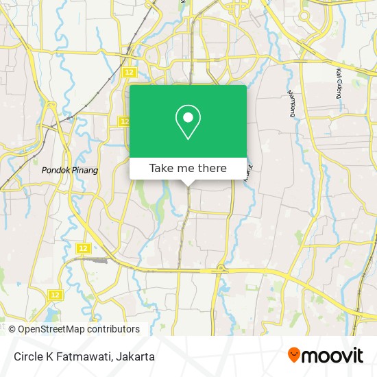 Circle K Fatmawati map