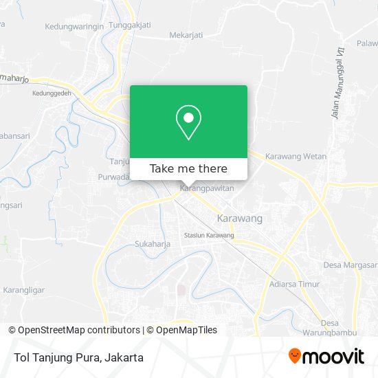 Tol Tanjung Pura map