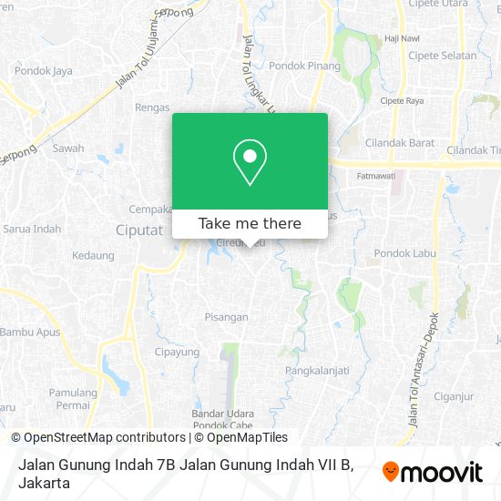 Jalan Gunung Indah 7B Jalan Gunung Indah VII B map