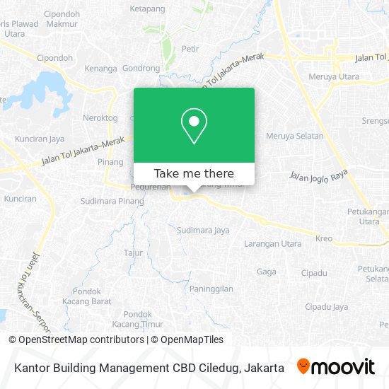 Kantor Building Management CBD Ciledug map