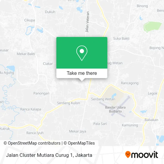 Jalan Cluster Mutiara Curug 1 map