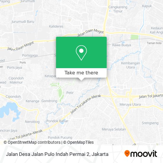 Jalan Desa Jalan Pulo Indah Permai 2 map