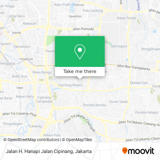 Jalan H. Hanapi Jalan Cipinang map
