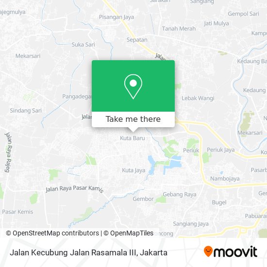 Jalan Kecubung Jalan Rasamala III map