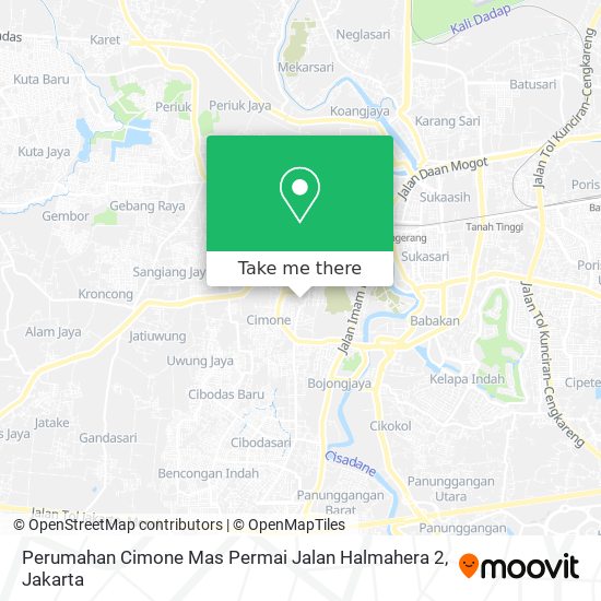 Perumahan Cimone Mas Permai Jalan Halmahera 2 map