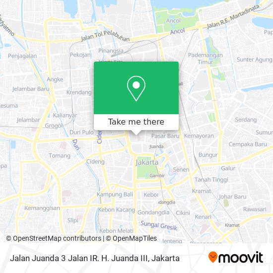 Jalan Juanda 3 Jalan IR. H. Juanda III map