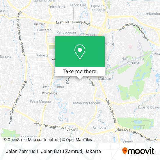 Jalan Zamrud II Jalan Batu Zamrud map