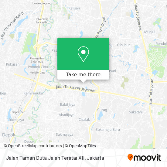 Jalan Taman Duta Jalan Teratai XII map