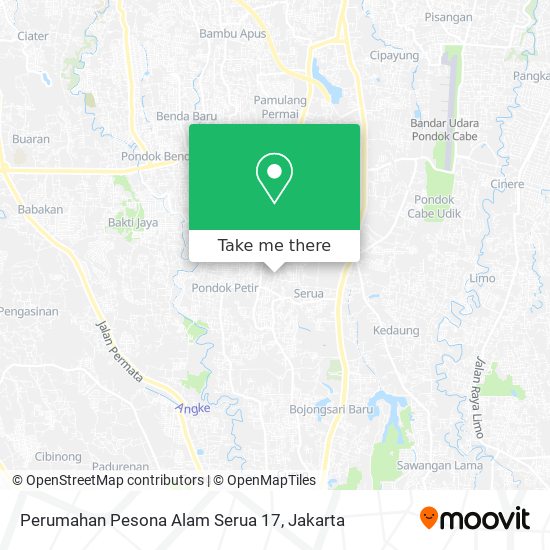 Perumahan Pesona Alam Serua 17 map