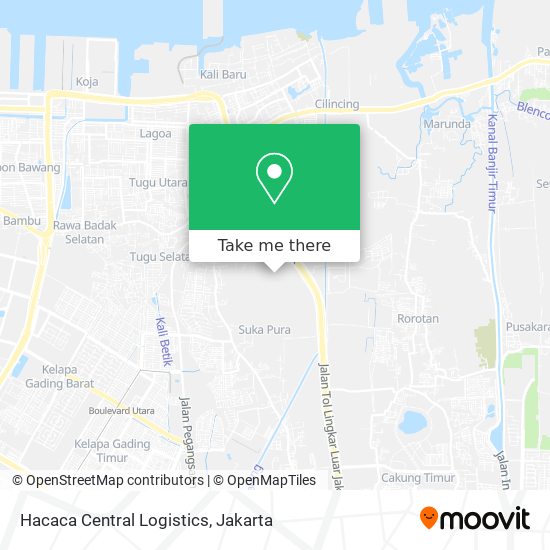 Hacaca Central Logistics map