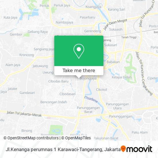 Jl.Kenanga perumnas 1 Karawaci-Tangerang map