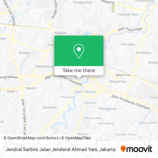 Jendral Sarbini Jalan Jenderal Ahmad Yani map