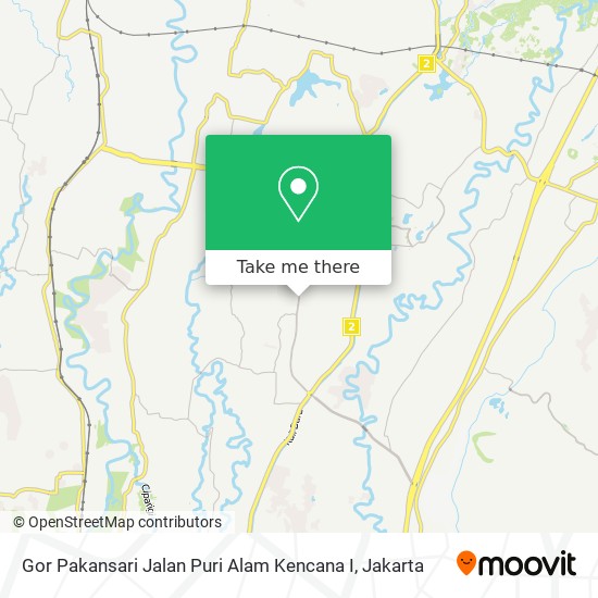 Gor Pakansari Jalan Puri Alam Kencana I map