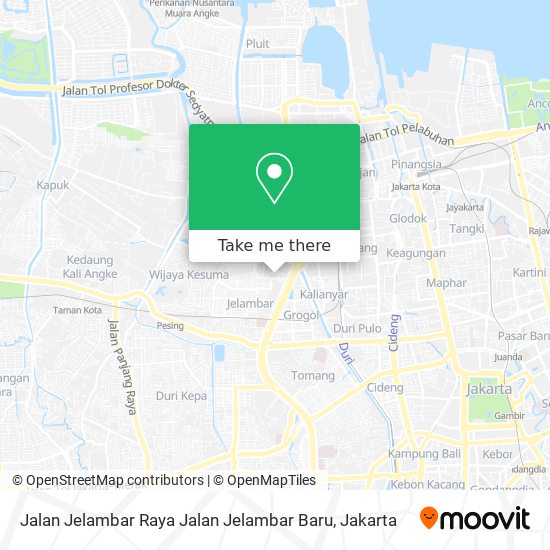 Jalan Jelambar Raya Jalan Jelambar Baru map