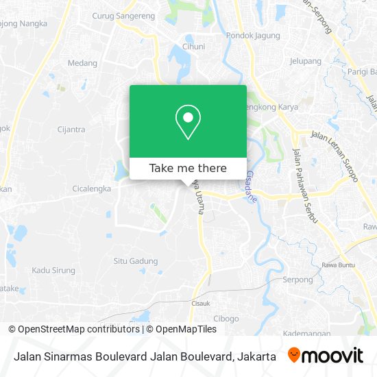 Jalan Sinarmas Boulevard Jalan Boulevard map