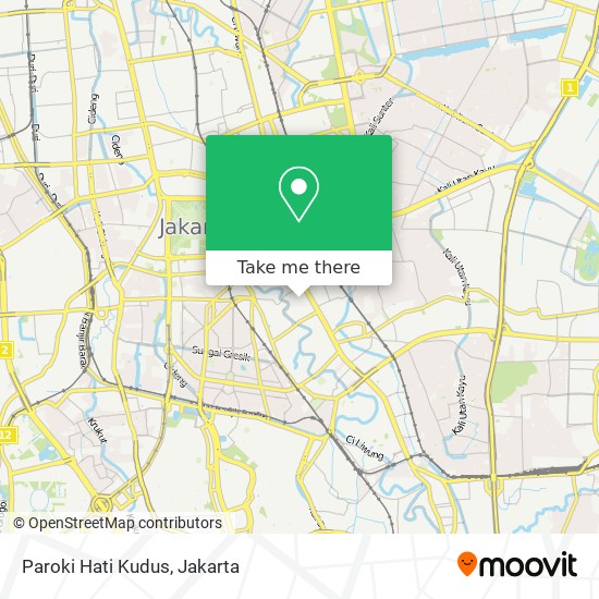 Paroki Hati Kudus map